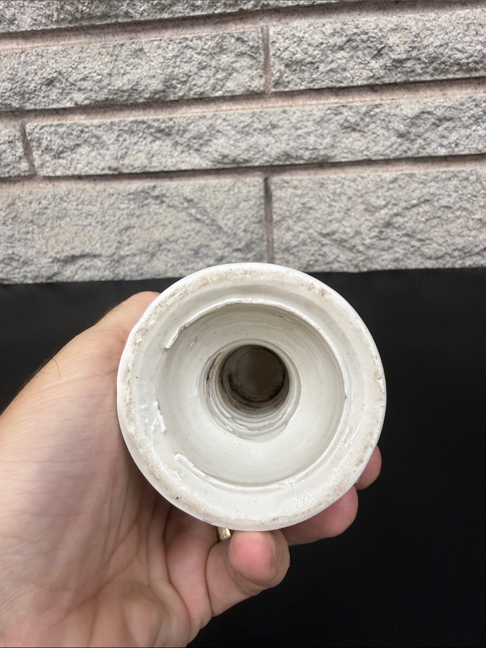 Vintage C.P.R. Glass Ceramic White Insulator, Great Condition - Picture 4 of 4
